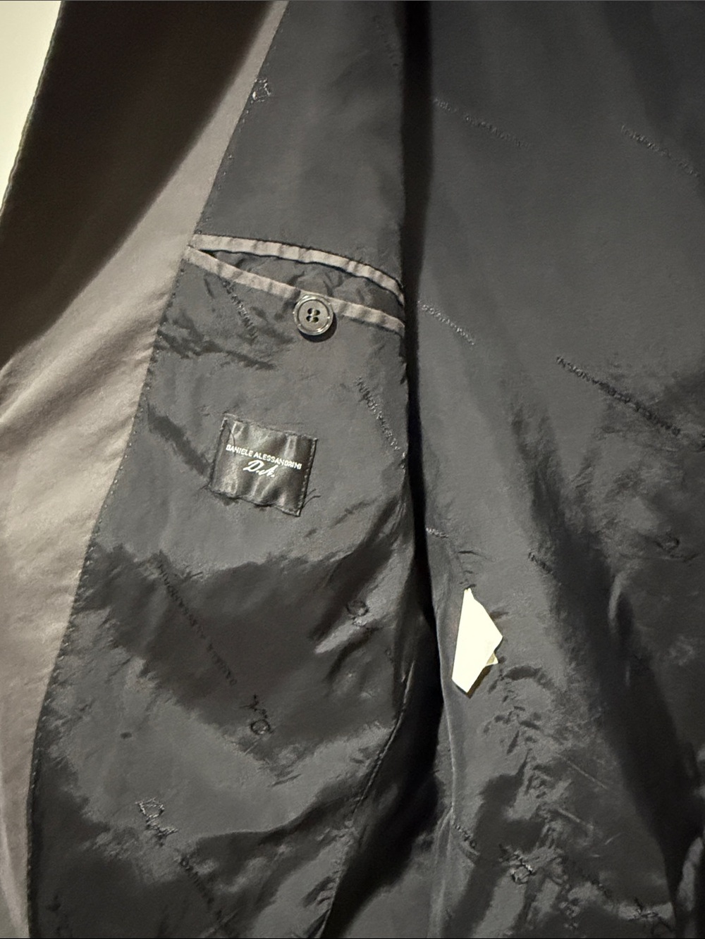 ($300) Daniele Alessandrini Men's Slate Gray Field Jacket - Picture 5 of 7